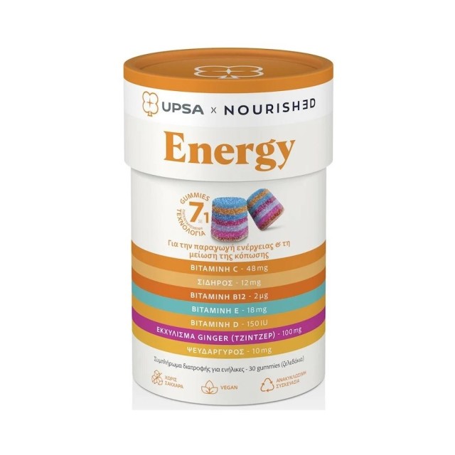 Upsa x Nourished Energy 30 Gummies