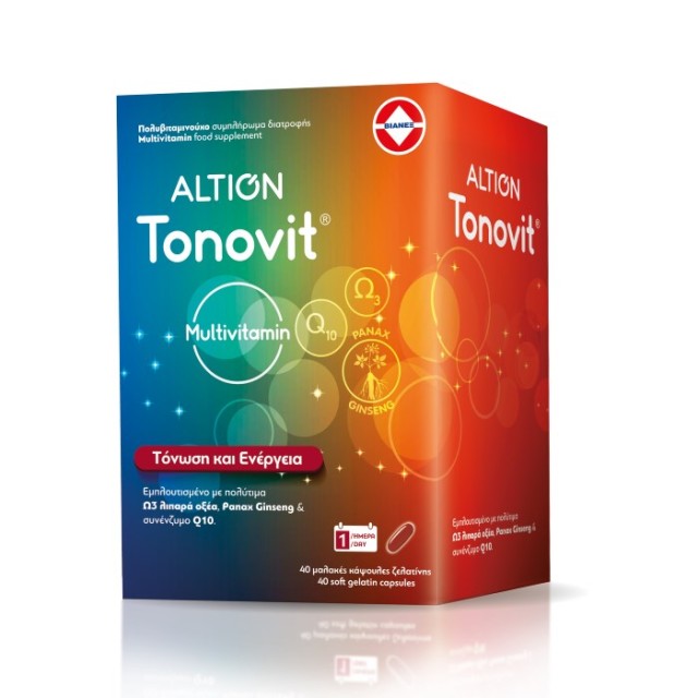 Altion Tonovit 40caps (Πολυβιταμίνη για Τόνωση & Ενέργεια)