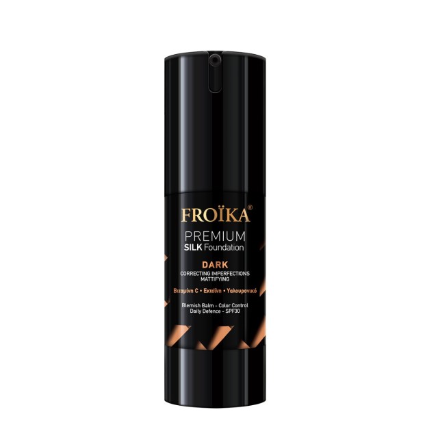 Froika Premium Silk Foundation Dark 30ml (Υγρό Make Up με Ισχυρή Αντιοξειδωτική & Αντιγηραντική Δράση σε Σκούρα Απόχρωση)