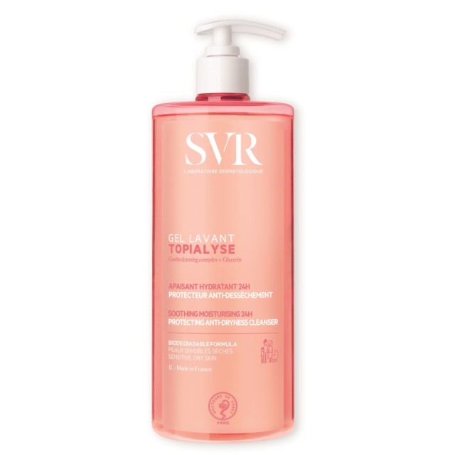 SVR Topialyse Gel Lavant 1lt (Τζελ Καθαρισμού Προσώπου & Σώματος για Ξηρό & Ευαίσθητο Δέρμα)
