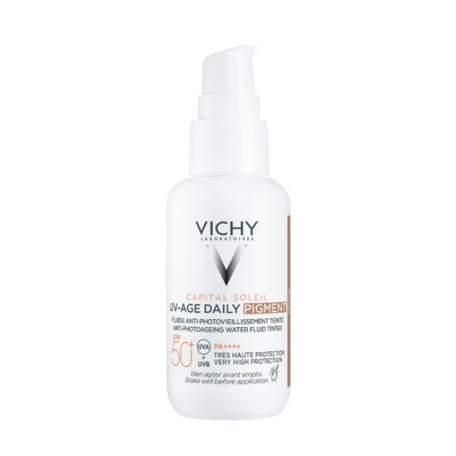 Vichy Capital Soleil UV-Age Daily Pigment Medium 40ml (Αντηλιακό Προσώπου Κατά της Φωτογήρανσης - Μεσαία Απόχρωση)