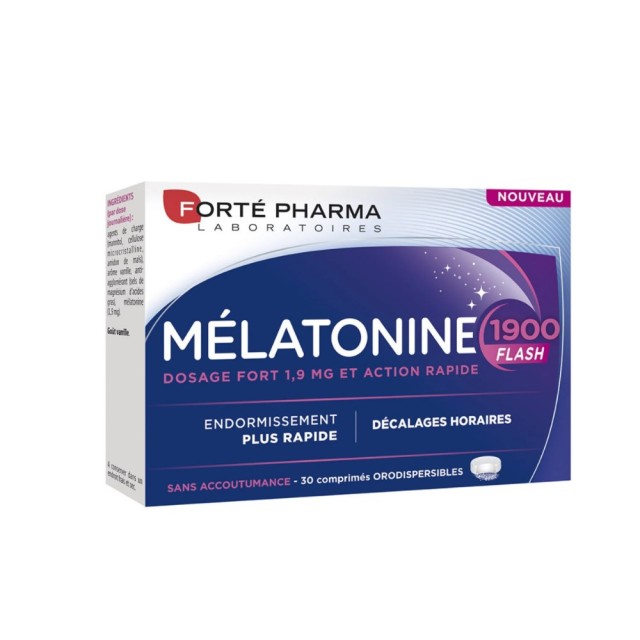 Forte Pharma Melatonine 1900 Flash 1,9mg 30tabs (Συμπλήρωμα Διατροφής με Μελατονίνη για την Αντιμετώπιση της Αϋπνίας)