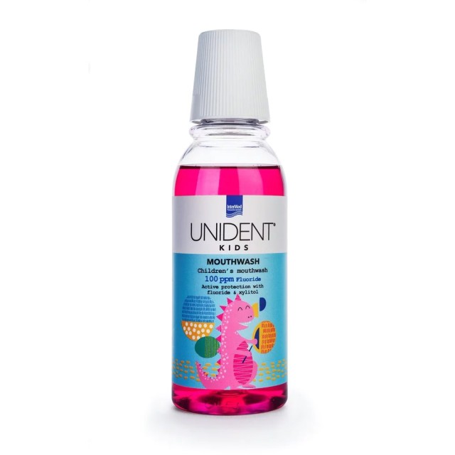 Unident Kids Mouthwash 250ml (Φθοριούχο Στοματικό Διάλυμα για τη Φροντίδα των Παιδικών Δοντιών)