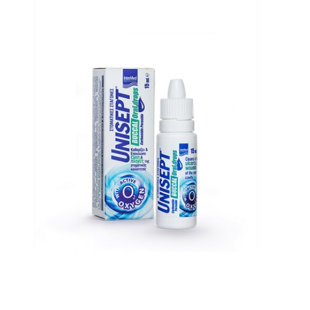 Unisept Buccal Care Drops 15ml (Στοματικές Σταγόνες) 