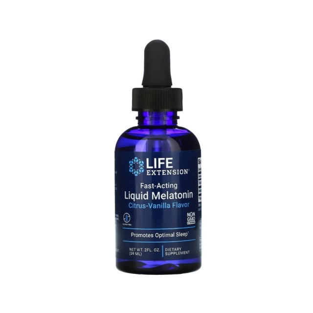Life Extension Fast Acting Liquid Melatonin 59ml (Συμπλήρωμα Διατροφής με Μελατονίνη σε Υγρή Μορφή για Βελτίωση του Ύπνου)
