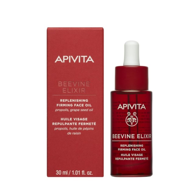 Apivita Beevine Elixir Replenising Firming Face Oil 30ml (Έλαιο Προσώπου για Αναδόμηση & Σύσφιξη με Λάδι Πρόπολης & Έλαιο Σταφυλιού)