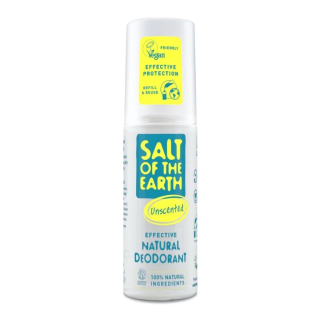 Salt Of The Earth Natural Deodorant Spray Unscented 100ml