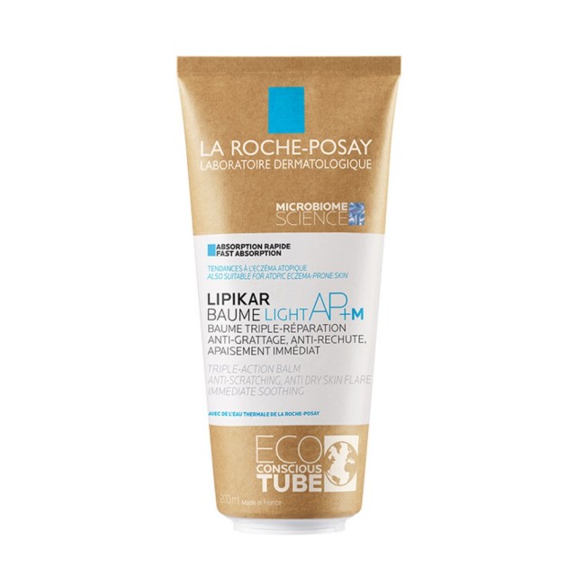 La Roche-Posay Lipikar Baume Light AP+M Eco Conscious Tube 200ml (Μαλακτικό Βάλσαμο με Ελαφριά Υφή Ε