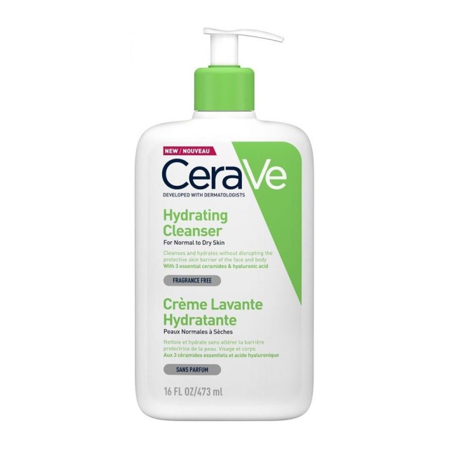 CeraVe Hydrating Cleanser 473ml (Κρέμα Καθαρισμού Προσώπου & Σώματος)