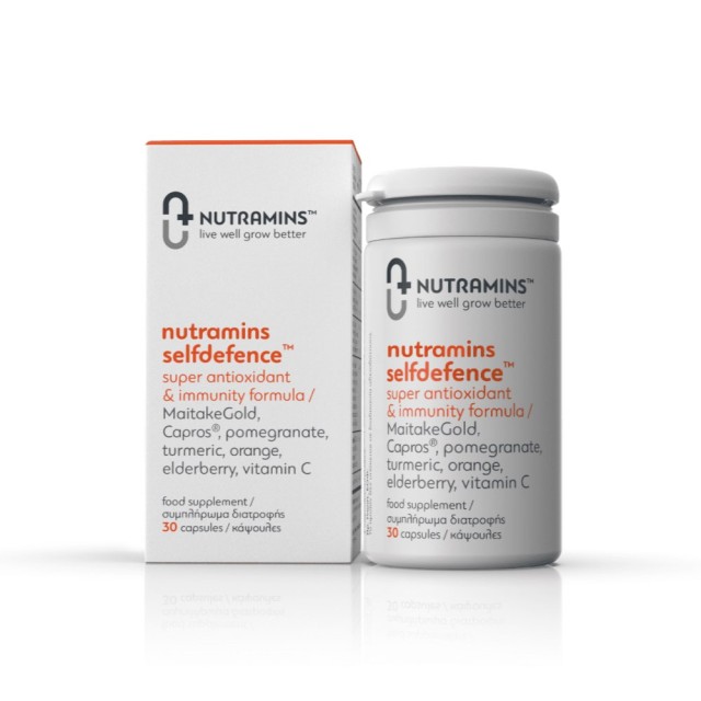 Nutramins Selfdefence 30caps (Συμπλήρωμα Διατροφής με Αντιοξειδωτικές Ιδιότητες για Ενίσχυση του Ανοσοποιητικού)
