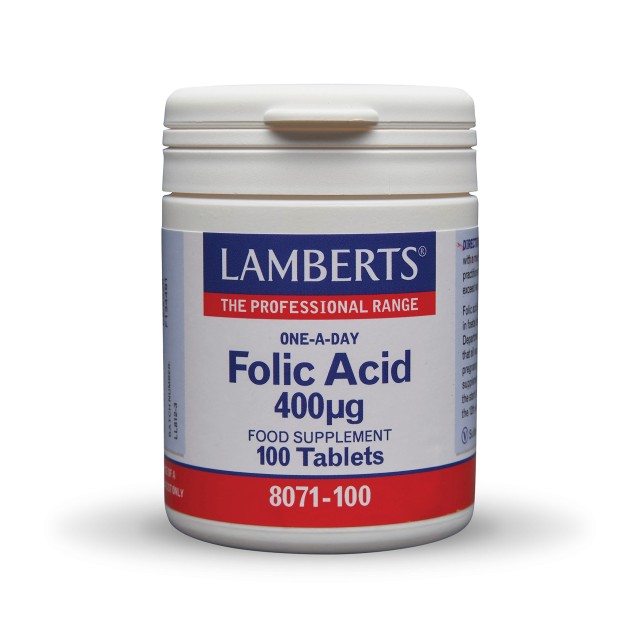 Lamberts Folic Acid 400mcg 100tab (Φυλλικό Οξύ)