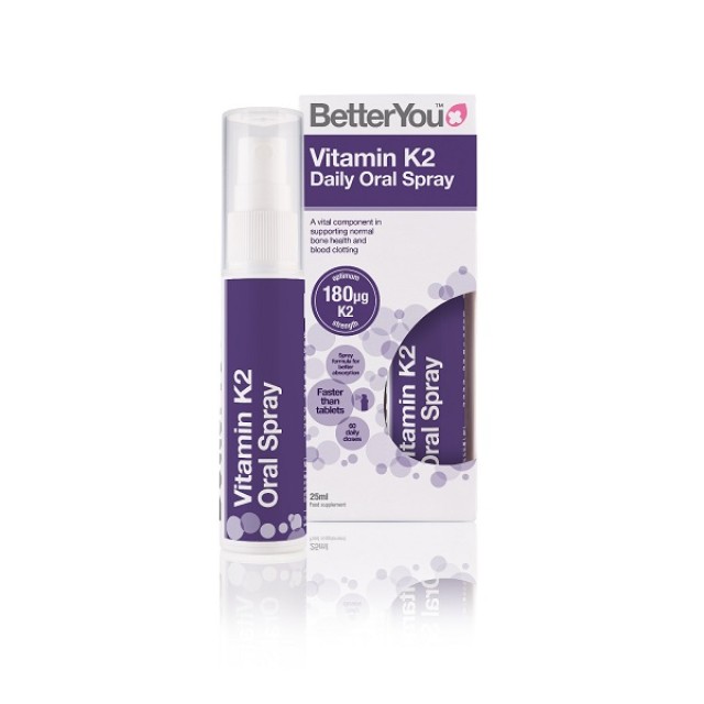 Better You Vitamin K2 Spray 25ml (Στοματικό Σπρέι με Βιταμίνη Κ2 για Δυνατά Οστά & την Καλή Πήξη του Αίματος) 