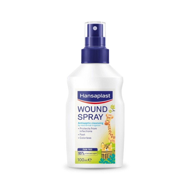 Hansaplast Kids Wound Healing Spray 100ml (Σπρέι Καθαρισμού Πληγών για Παιδιά)