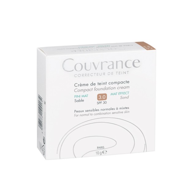 Avene Couvrance Compact Fini Mat Sable 3.0 SPF30 10gr 