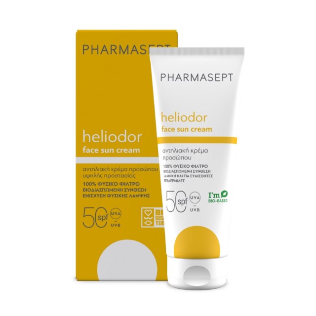 Pharmasept Heliodor Face Sun Cream SPF50 50ml (Αντηλιακή Κρέμα Προσώπου Πολύ Υψηλής Προστασίας)