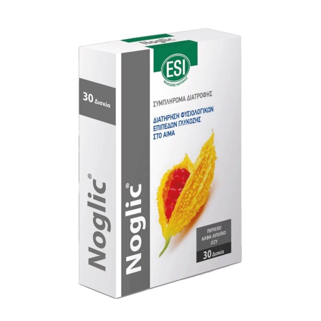 Esi Noglic 60tabs (Συμπλήρωμα Διατροφής για τη Διατήρηση των Φυσιολογικών Επιπέδων Γλυκόζης στο Αίμα)