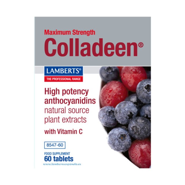 Lamberts Colladeen Double Strenght 60tabs (Συμπλήρωμα Διατροφής για το Φυσιολογικό Σχηματισμό του Κολλαγόνου)