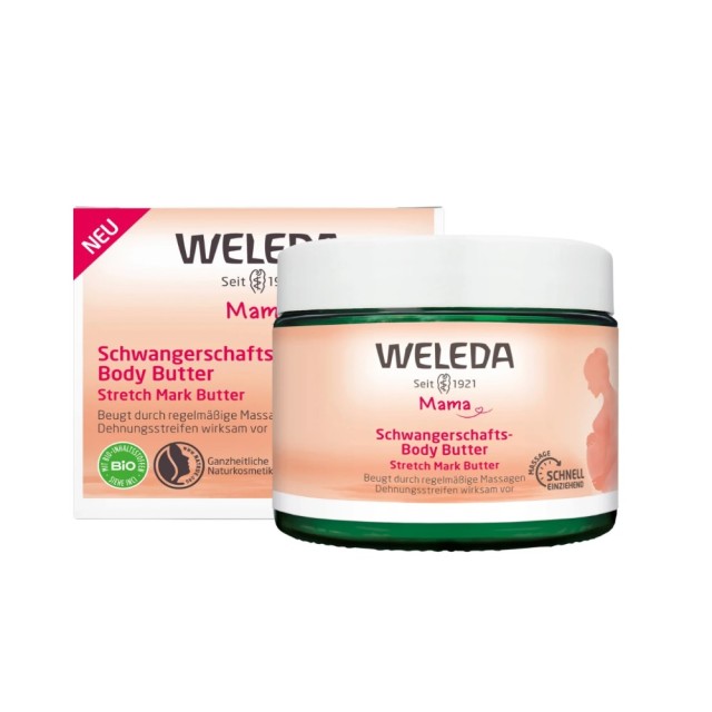 Weleda Mama Stretch Mark Body Butter 150ml (Βούτυρο Σώματος Κατά των Ραγάδων)