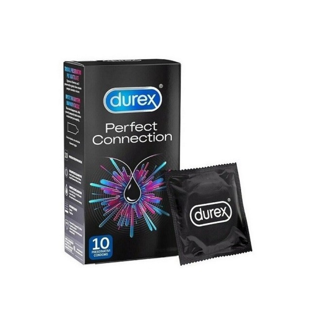Durex Perfect Connection Extra Lubricant 10pcs (Προφυλακτικά με Περισσότερο Λιπαντικό 10τεμ)