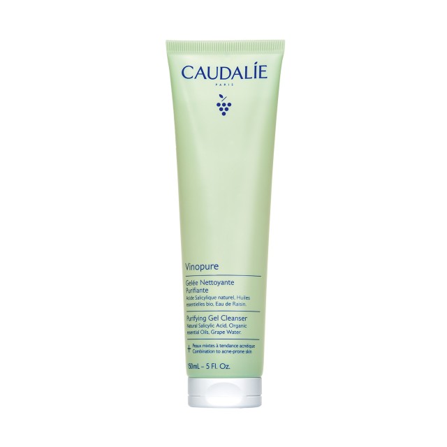 Caudalie Vinopure Purifying Gel Cleanser 150ml (Τζελ Καθαρισμού Προσώπου για Επιδερμίδα με Τάση Ακμής)
