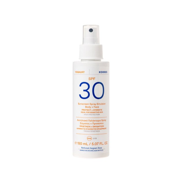 Korres Yoghurt Sunscreen Spray Emulsion Body & Face SPF30 150ml