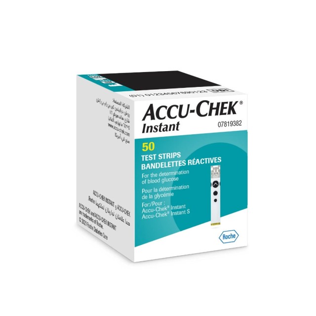 Accu Chek Instant Strips 50τεμ (Ταινίες Μέτρησης Σακχάρου)