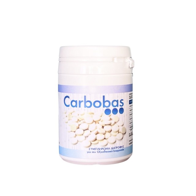 Biomedicom Carbobas 120tabs (Συμπλήρωμα Διατροφής με Ασβέστιο, Μαγνήσιο, Κάλιο, Νάτριο & Ψευδάργυρο για την Οξεοβασική Ισορροπία)