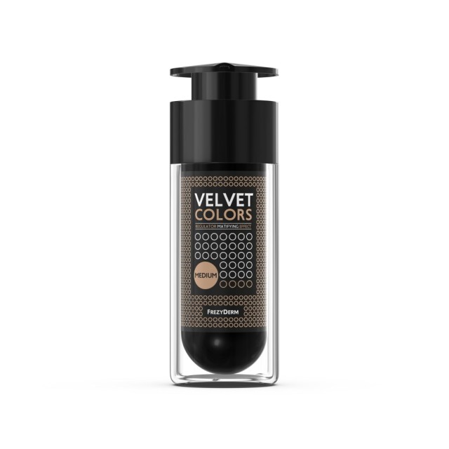 Frezyderm Velvet Colors Medium Mat Make-Up 30ml (Make-up με Βελούδινη Ματ Υφή - Μεσαίος Τόνος)