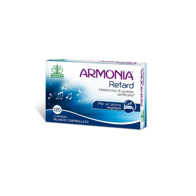 Nathura Armonia Retard Melatonin 1mg 120tabs (Συμπλήρωμα Διατροφής Μελατονίνης 120τεμ)