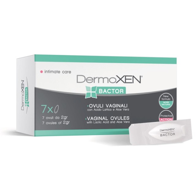 Dermoxen Bactor Ovules 7x2gr (Κολπικά Υπόθετα για τη Θεραπεία & την Πρόληψη της Κολπίτιδα)