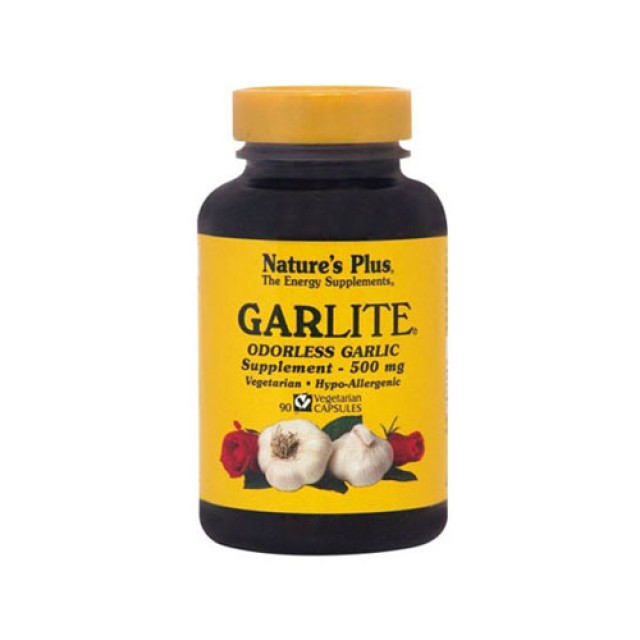 Natures Plus Garlite 500mg 90cap (Καρδιά - Κυκλοφορικό)