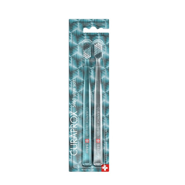 Curaprox CS 5460 Ultra Soft Duo Toothbrush Winter Edition 2τεμ (ΣΕΤ με 2 Πολύ Μαλακές Οδοντόβουρτσες Χειμερινή Έκδοση)