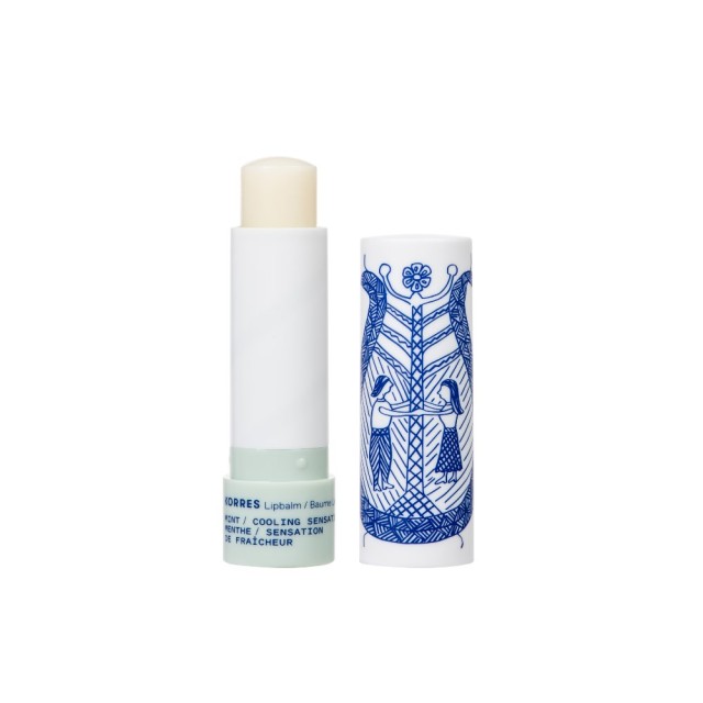 Korres Lip Balm Mint Cooling Sensation 4,5gr (Φροντίδα για τα Χείλη με Μέντα για Αίσθηση Δροσιάς)