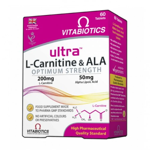 ultra l carnitine Vitabiotics Ultra L-Carnitine & ALA 60tabs