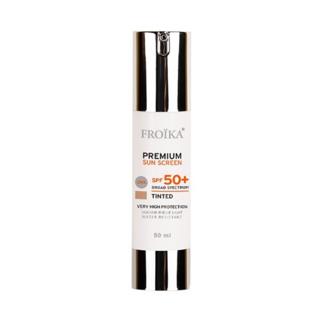 Froika Premium Sunscreen SPF50+ Tinted 50ml (Αντιγηραντικό Αντηλιακό Προσώπου & Σώματος με Χρώμα)