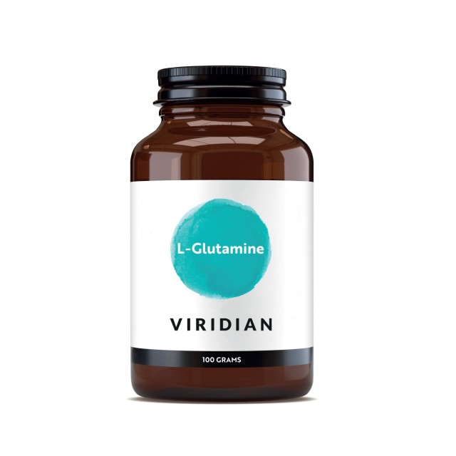 Viridian L-Glutamine Powder 100gr (Συμπλήρωμα Διατροφής για την Καλή Λειτουργία του Πεπτικού Συστήματος)