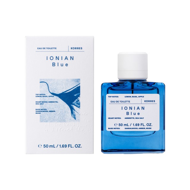 Korres Ionian Blue Eau De Toilette 50ml (Άρωμα με Νότες Ambrette & Sea Salt)