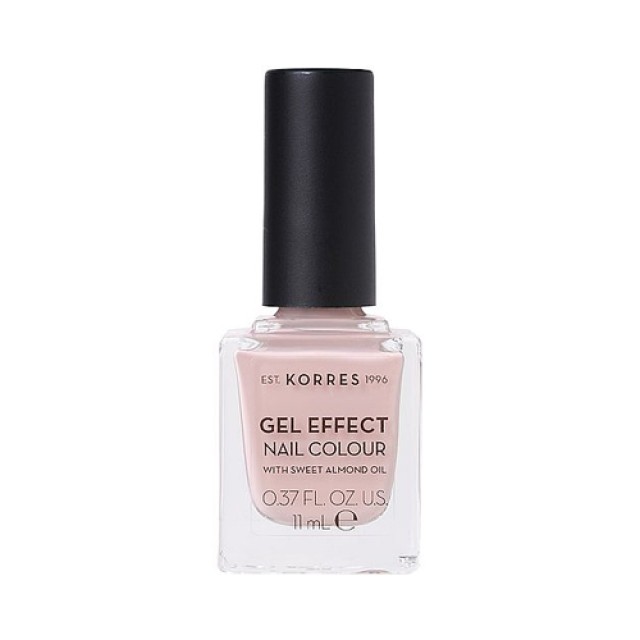 Korres Gel Effect Nail Colour No32 Cocos Sand 11ml (Ημιμόνιμο Βερνίκι Νυχιών με Αμυγδαλέλαιο - Μπεζ 