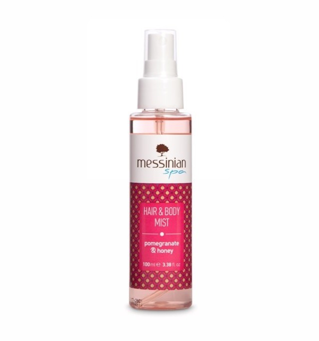 Messinian Spa Hair & Body Mist Pomegranate & Honey 100ml (Αναζωογονητικό Ενυδατικό Ελκυστικό Σπρέι Σώματος & Μαλλιών)