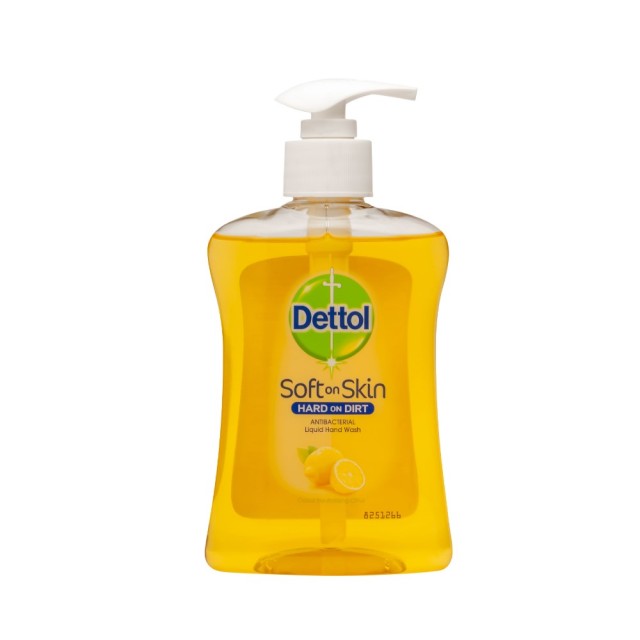 Dettol Soft on Skin Antibacterial Liquid Hand Wash Citrus 250ml (Αντιβακτηριδιακό Ενυδατικό Κρεμοσάπουνο με Κίτρο)