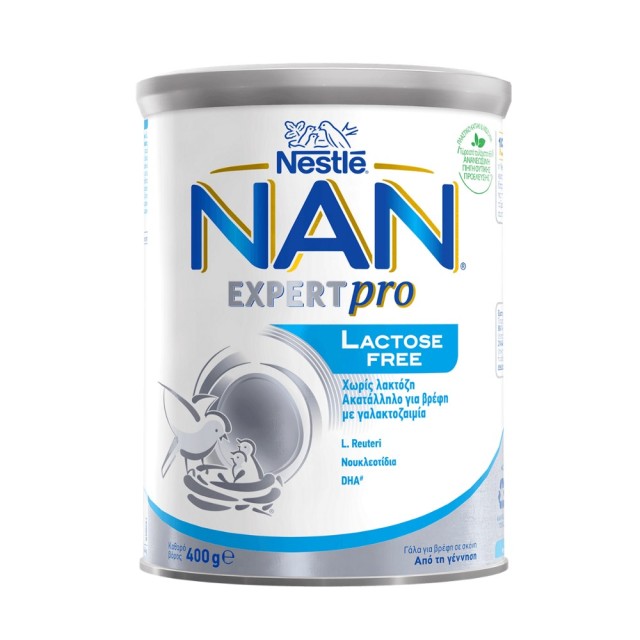 Nestle Nan Expert Pro Lactose Free Milk 400gr (Βρεφικό Γάλα σε Σκόνη Χωρίς Λακτόζη 0μ+)