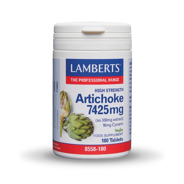 Lamberts Artichoke Extract 7425mg 180tab (Υψηλής Ισχύος Τιτλοδοτημένο Εκχύλισμα Αγκινάρας)