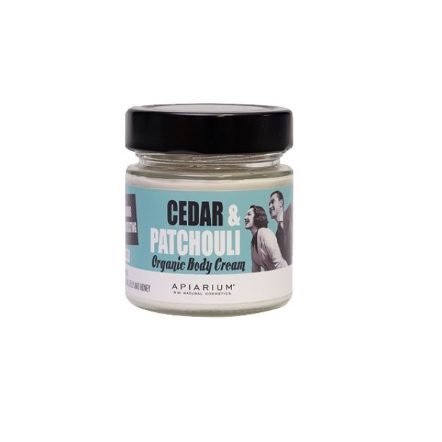 Apiarium Cedar & Patchouli Organic Body Cream 200ml (Βιολογική Κρέμα Σώματος με Άρωμα Κέδρου - Πατσουλί) 
