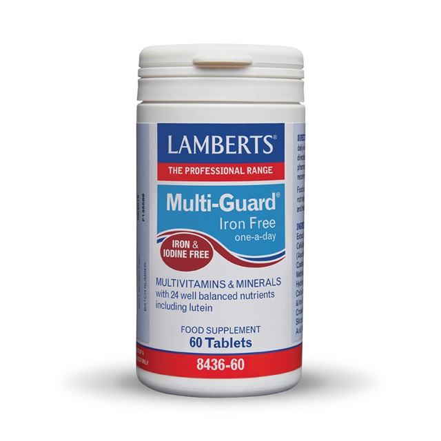 Lamberts Multi Guard Iron Free 60tabs (Πολυβιταμίνη Χωρίς Σίδηρο & Ιώδιο)