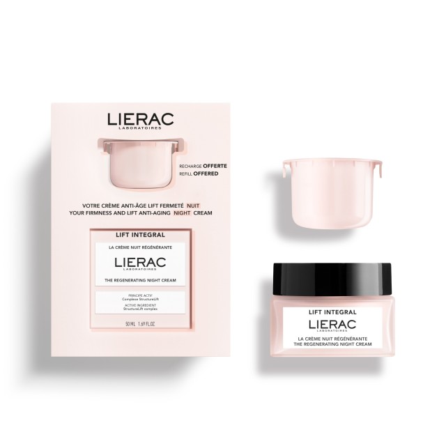 Lierac SET Lift Integral The Regenerating Night Cream 50ml & GIFT Lift Integral The Regenerating Night Cream Refill 50ml