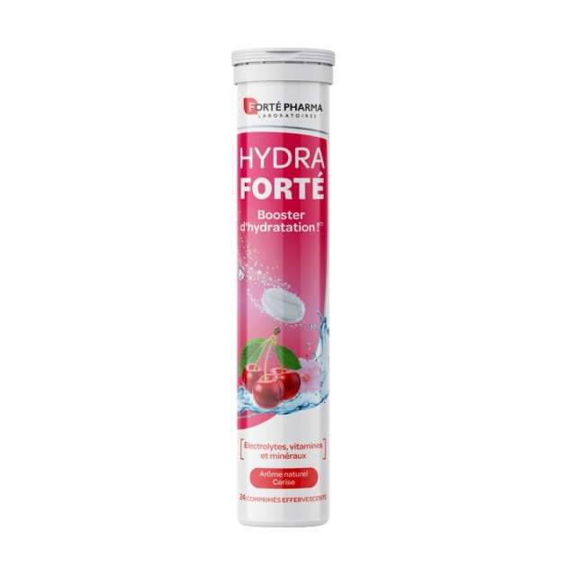 Forte Pharma Hydra Forte Electrolytes Cherry 24tabs (Ηλεκτρολύτες για Ενυδάτωση του Οργανισμού με Γεύση Κεράσι)