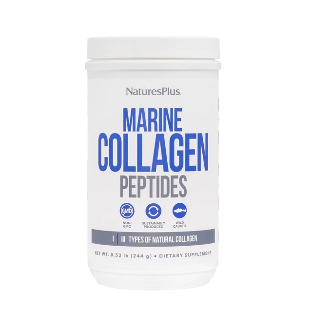 Natures Plus Marine Collagen Peptides 244gr (Συμπλήρωμα Διατροφής Υψηλής Πηγής Υδρολυμένο Κολλαγόνο)