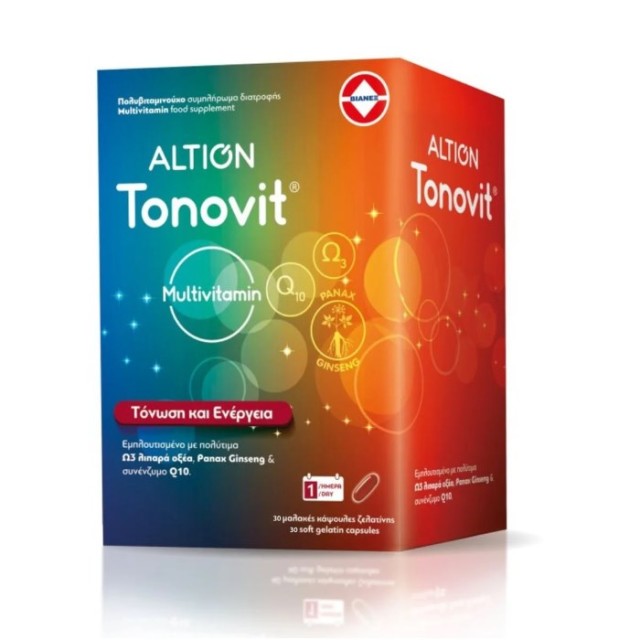 Altion Tonovit 30caps (Πολυβιταμινούχο Συμπλήρωμα Διατροφής για Τόνωση & Ενέργεια)