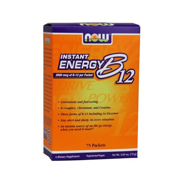Now Foods Instant Energy B12 75 Packets