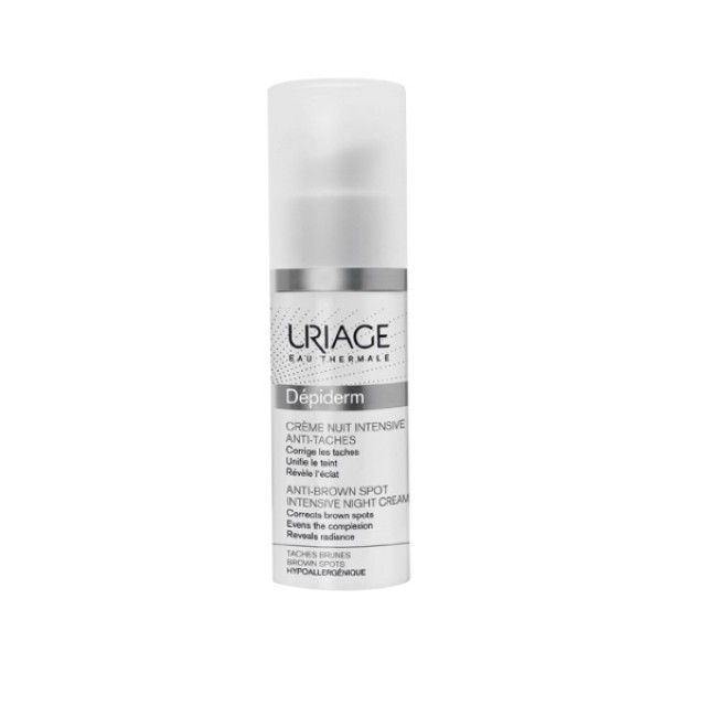 Uriage Depiderm Anti Brown Night Cream 30ml (Εντατική Κρέμα Νυκτός Κατά των Κηλίδων) 